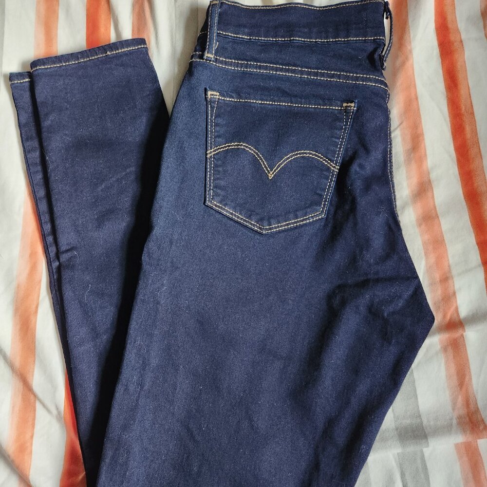 Levi’s 710 Super Skinny Jeans Women’s Size 31 Dark Wash Stretch Denim - Picture 13 of 13